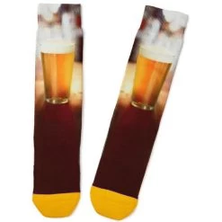 Hallmark Beer Glass Toe Of A Kind Novelty Socks