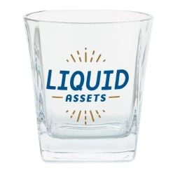 Hallmark Liquid Assets Lowball Glass, 15 Oz.