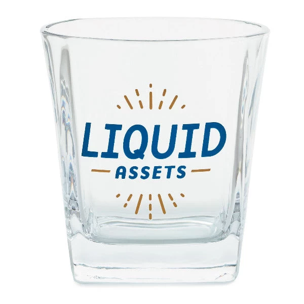 Hallmark Liquid Assets Lowball Glass, 15 Oz.