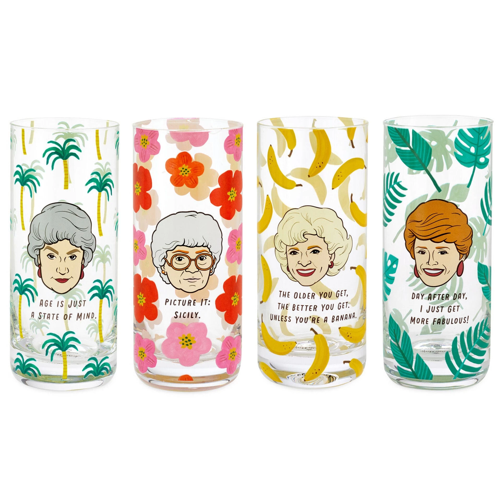Hallmark The Golden Girls Glasses, Set Of 4