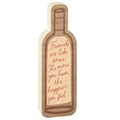 Hallmark Friends Are Like Wine Quote Sign, 3.5x11