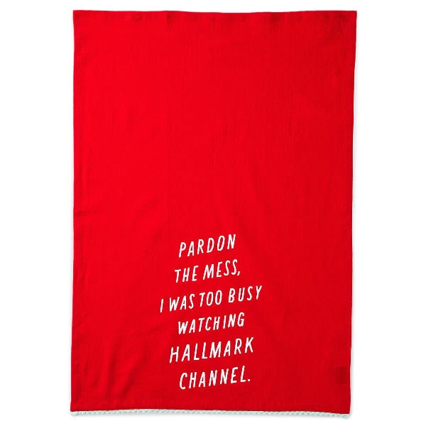 Hallmark Channel Pardon The Mess Tea Towel