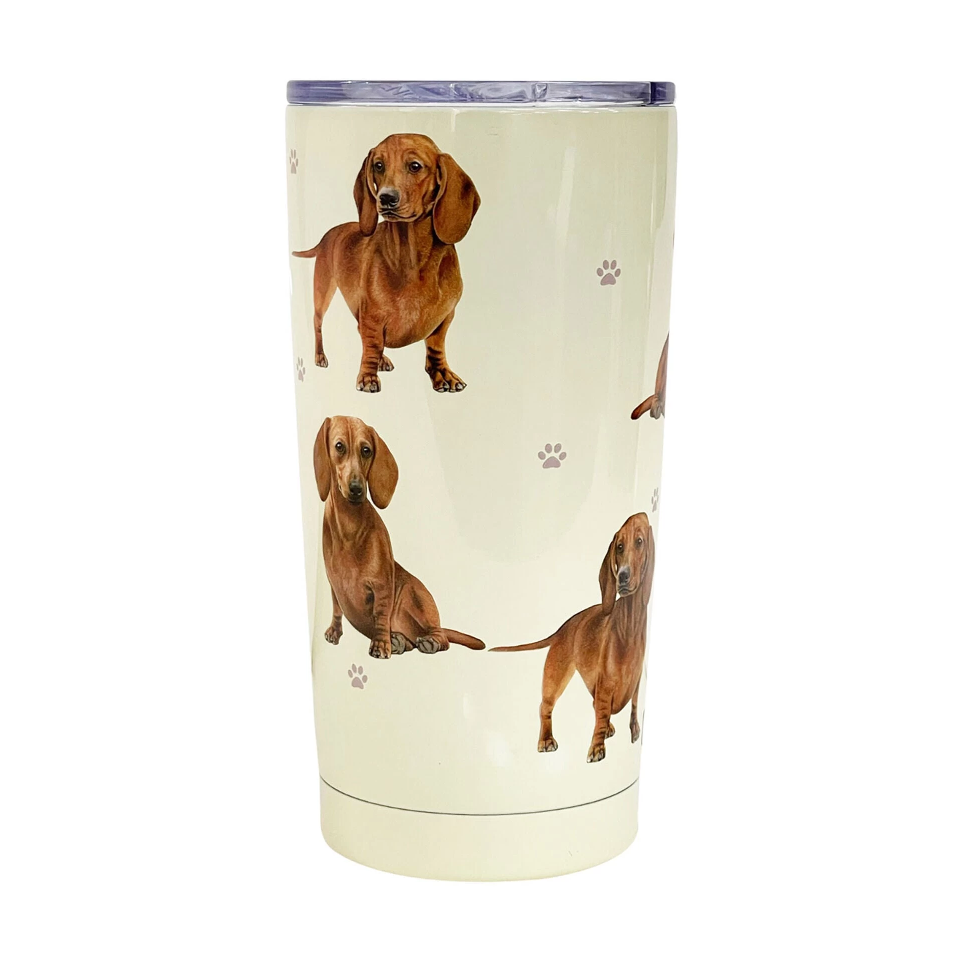 Dachshund, Black Stainless Steel 16 Oz. Tumbler