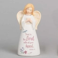 Trust In The Lord With All Your Heart Small Angel Figurine
