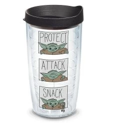 Tervis Star Wars: The Mandalorian™ The Child™ Grogu™ Baby Yoda Protect Attack Snack Tumbler 16 Oz.