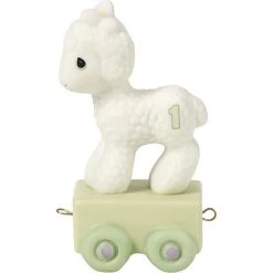 Birthday Train Age 1 Happy Birthday Little Lamb Bisque Porcelain Figurine