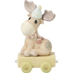 Birthday Train Age 13 You Mean The Moose To Me Bisque Porcelain Figurine