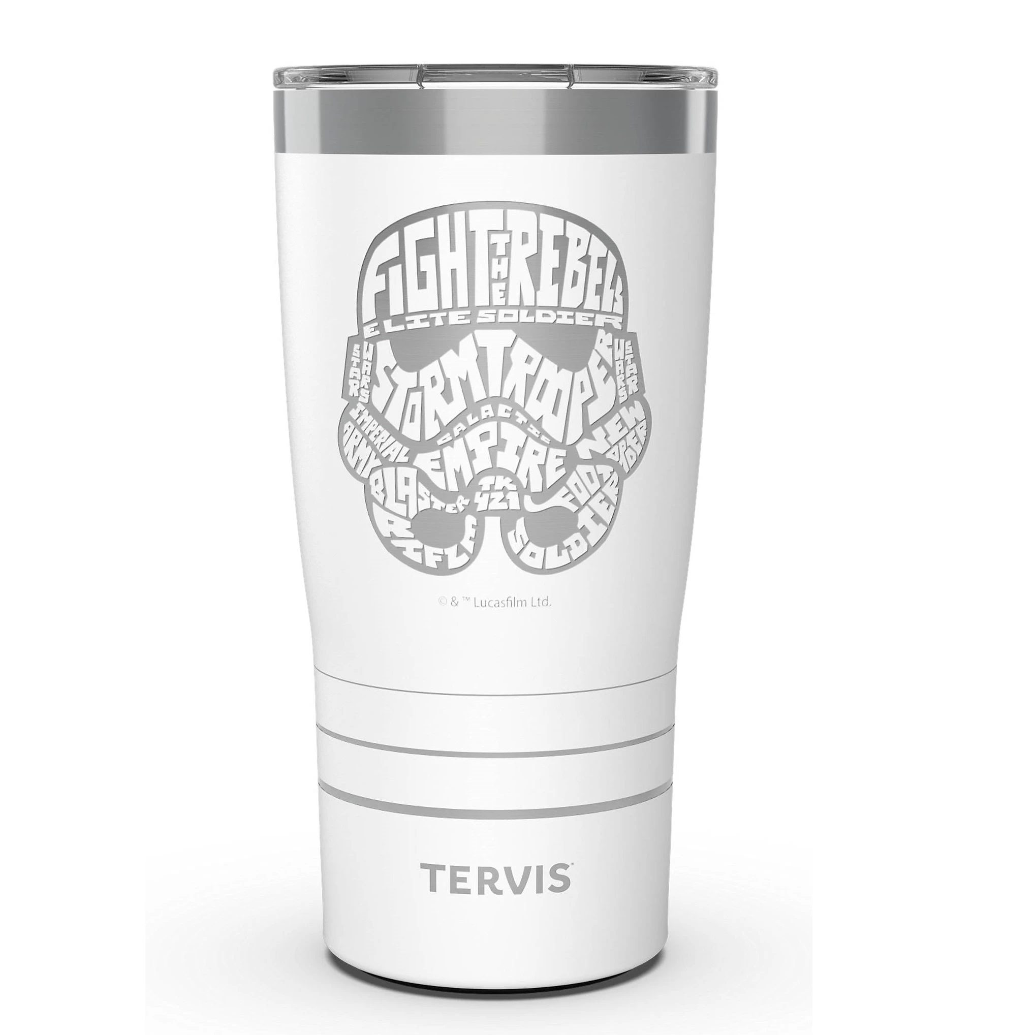 Star Wars™ Stormtrooper Wordle 20 Oz Stainless Steel Tervis Tumbler Cup With Slider Lid