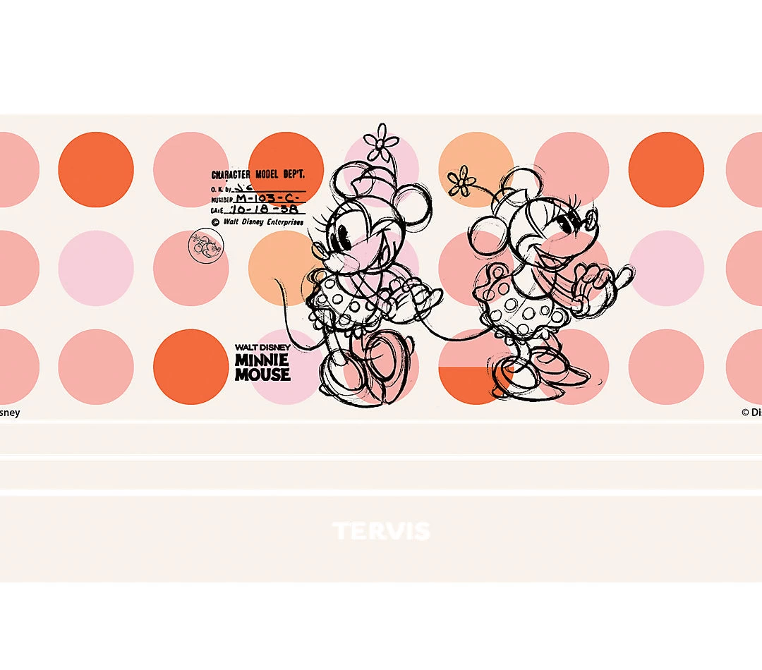 Disney Minnie Mouse Melody 20 Oz Stainless Steel Tervis Tumbler Cup With Slider Lid - Image 2