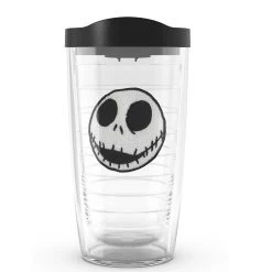 Disney Nightmare Before Christmas Jack Face 16 Oz Tervis Tumbler With Black Lid