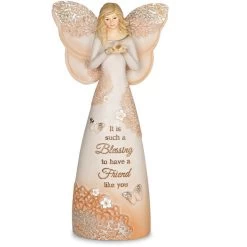 A Friend Is A Blessing Angel Figurine 7.5"