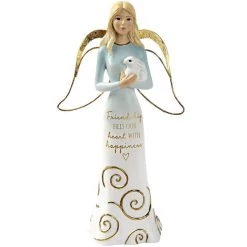 Friendship Angel With Bunny Figurine 7.5"