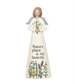 Nana's Place Is My Favorite Angel With Flowers