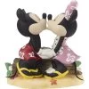Precious Moments Disney Mickey And Minnie Kissing On Sand Beach Log You Are My Sunshine