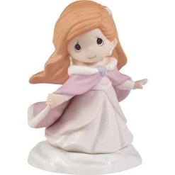 Precious Moments Bundled Up And Ready For Adventure Disney Ariel Figurine