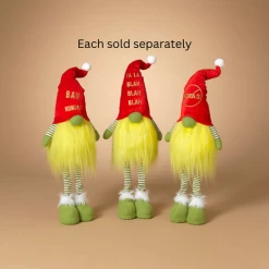 25.9" Battery Operated Lighted Plush Holiday Gnome