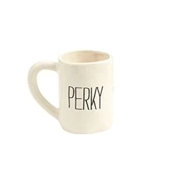 Perky White Ceramic Mug