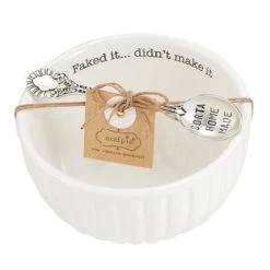 Sorta Home Made Faked It .. Didn't Make It Dip Bowl And Spreader Set