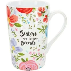 Sisters Are Forever Friends Iridescent Latte Mug 15 Oz.
