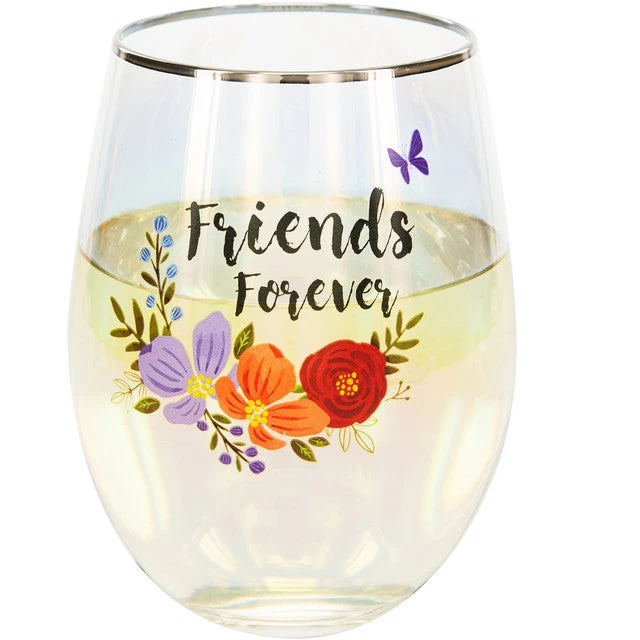Friends Forever Stemless Wine Glass 18 Oz.