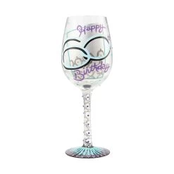 Lolita Happy 60th Birthday Wine Glass