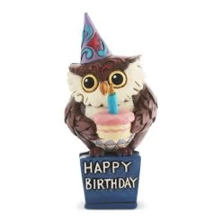 Jim Shore Heartwood Creek Birthday Owl Miniature Figurine