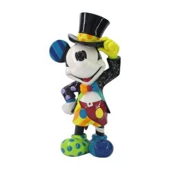Disney Top Hat Mickey Figurine By Romero Britto