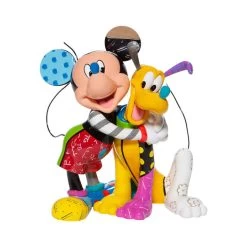 Disney Mickey And Pluto Figurine By Romero Britto