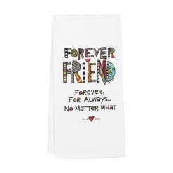 Embroidered Forever Friend Tea Towel By Our Name Is Mud