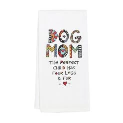 Embroidered Dog Mom Tea Towel By Our Name Is Mud