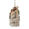 Jim Shore White Woodland Holy Family Nativity Joy To The World Ornament