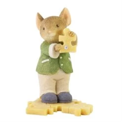 Tails Wth Heart Puzzler Mouse Figurine