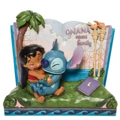 Disney Jim Shore Stitch Storybook Ohana Means Family Figurine