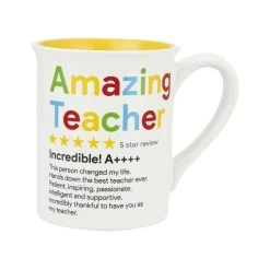 Our Name 5 Star Review Amazing Teacher Mug From One Lucky Student 16 Oz.