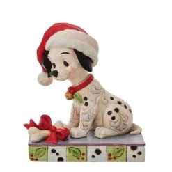 Disney Jim Shore 101 Dalmatians Lucky With Bone Present Personality Pose Figurine