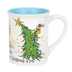 Dr. Seuss Cindy Lou And Grinch Stealing Tree Mug
