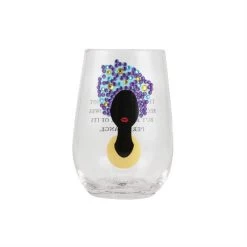 Our Name Is Mud The River Cuts Through Because Of Its Persistance Bling Stemless Wine Glass