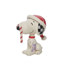 Products Jim Shore Peanuts Snoopy Glitter Candy Cane Mini