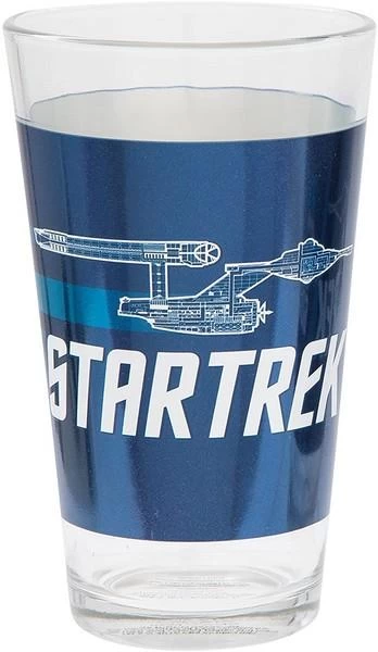 Vandor Star Trek 16-Ounce Laser Decal Pint Glass