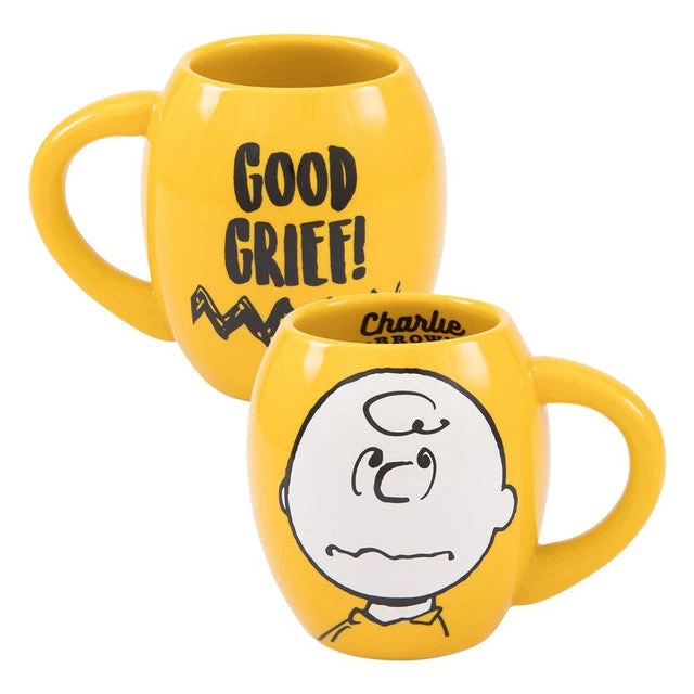 Peanuts Charlie Brown 18 Oz. Oval Ceramic Mug