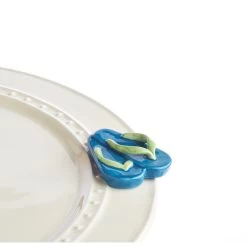 Nora Fleming Mini Sunning And Funning Flip Flops