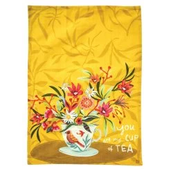 Allend Designs Cup Of Tea Tea Towel