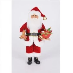 Karen Didion Reindeer Sled Santa 12"