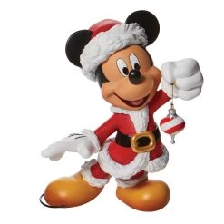 Disney Show Case Modern Mickey Santa With Ornament Hallmark Exclusive