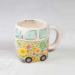 Folk Art Daisy The Van Mug Follow Your Heart