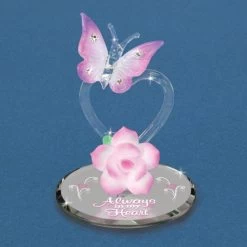 Glass Baron "Always In My Heart" Butterfly Figurine