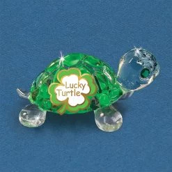 Glass Baron Lucky Green Turtle
