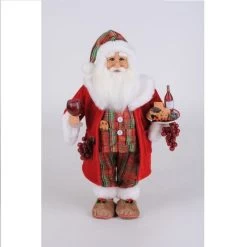 Karen Didion Midnight Snacking With Wine Santa 16"